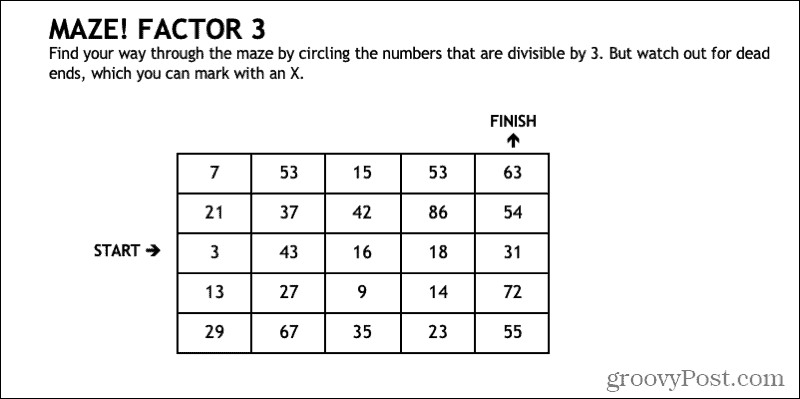 Jeu de labyrinthe mathématique