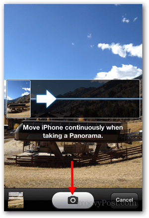 Prendre une photo panoramique iPhone iOS - Caméra panoramique