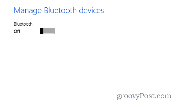 Bluetooth désactivé