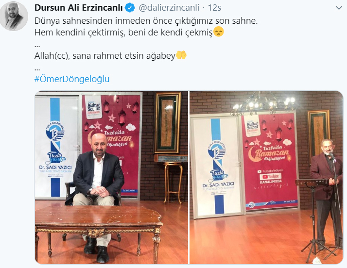Dursun Ali Erzincanlıdan Ömer Döngeloğlu partage