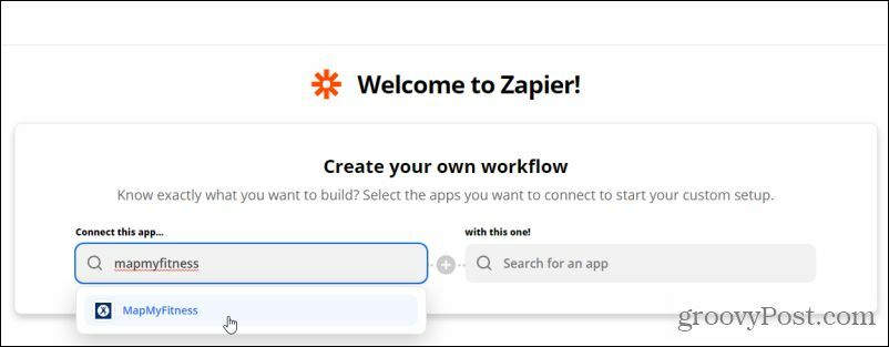 recherche d'applications Zapier