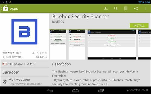 Scanner de sécurité Blubox Google Play