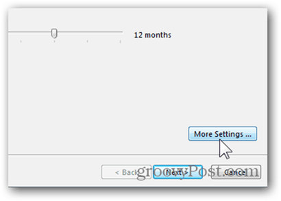 Ajouter une boîte aux lettres Outlook 2013 - Cliquez sur Plus de paramètres
