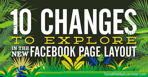 nouveaux changements de mise en page Facebook