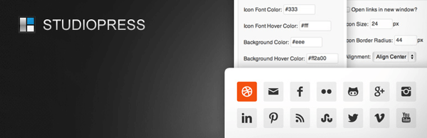 Simple Social Icons est un plugin facilement personnalisable qui vous permet de publier des liens vers vos canaux sociaux sur votre blog.
