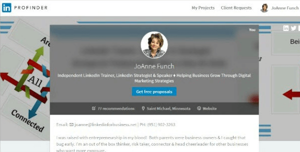 profil LinkedIn Profinder