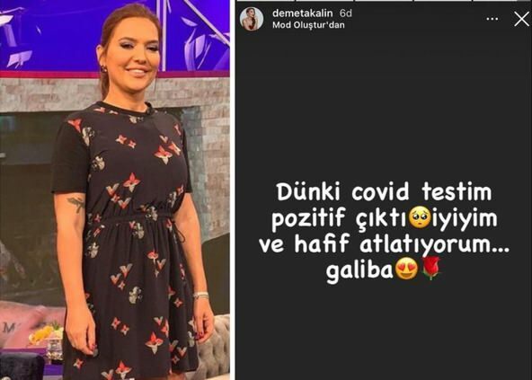 Après son ex-femme Okan Kurt, Demet Akalın a également attrapé un coronavirus!