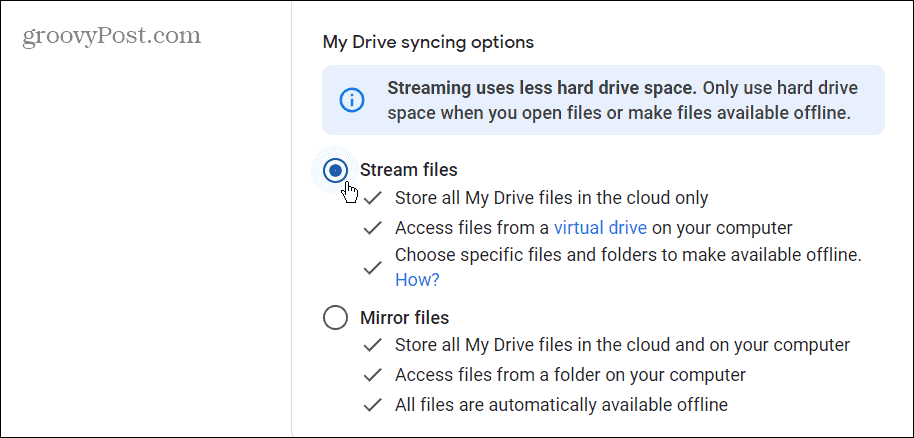 Ajouter Google Drive à l'explorateur de fichiers