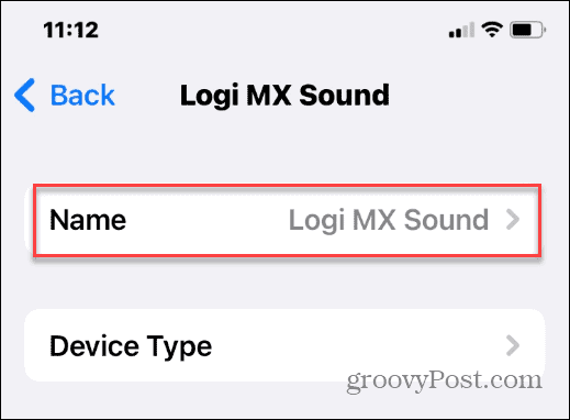 changer le nom Bluetooth sur iPhone