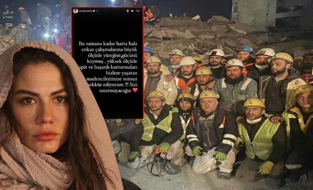 Demet Özdemir a remercié les mineurs qui ont travaillé pour le tremblement de terre! 