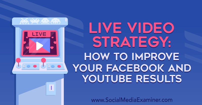Stratégie vidéo en direct: Comment améliorer vos résultats Facebook et YouTube par Luria Petruci sur Social Media Examiner.