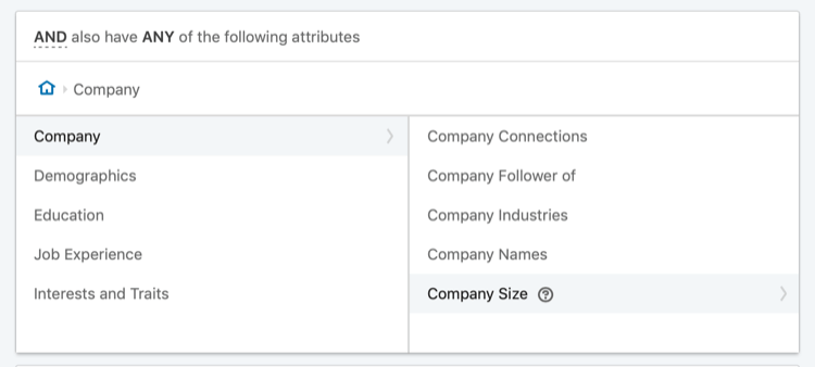 cibler les publicités LinkedIn en fonction de la taille de l'entreprise