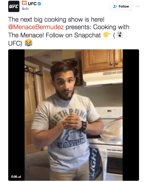 La série de cuisine vidéo de l'UFC est populaire auprès des téléspectateurs.