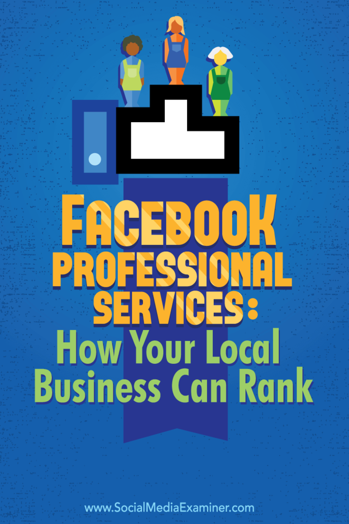 connectez-vous avec des clients locaux en utilisant les services professionnels de Facebook