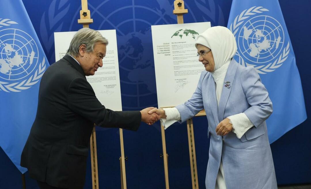 Une déclaration de bonne volonté a été signée à l'ONU pour le projet d'Emine Erdoğan qui donne l'exemple au monde !