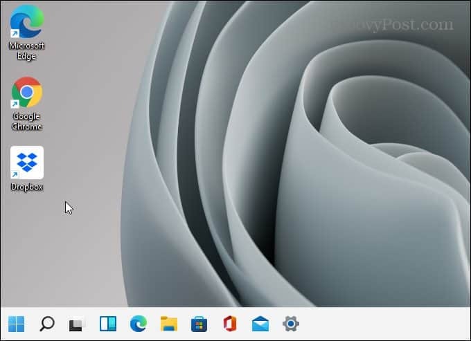 Barre des tâches à gauche de l'écran Windows 11