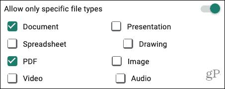Types de fichier