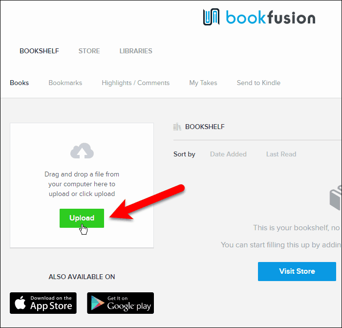 Cliquez sur Télécharger dans votre bibliothèque BookFusion