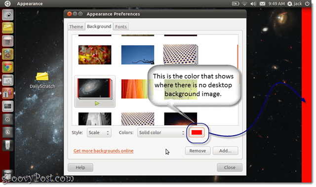 Comment changer l'arrière-plan du papier peint dans Ubuntu