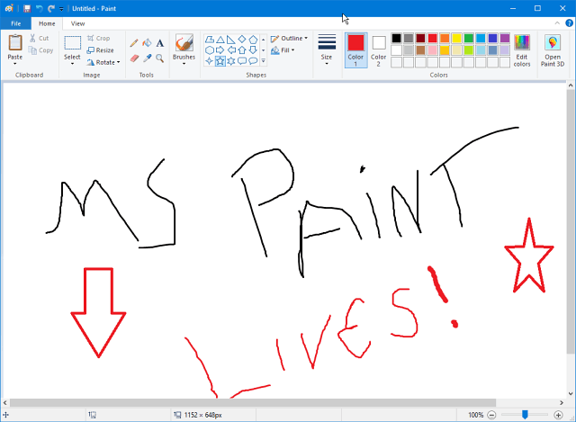 Microsoft Paint continuera à vivre dans le Windows Store