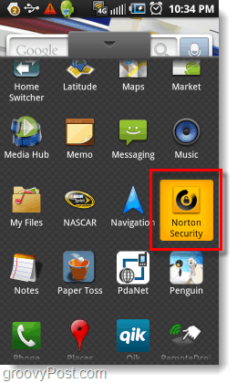 lancer android norton security