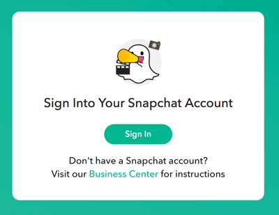 Connectez-vous avec vos identifiants de connexion Snapchat.