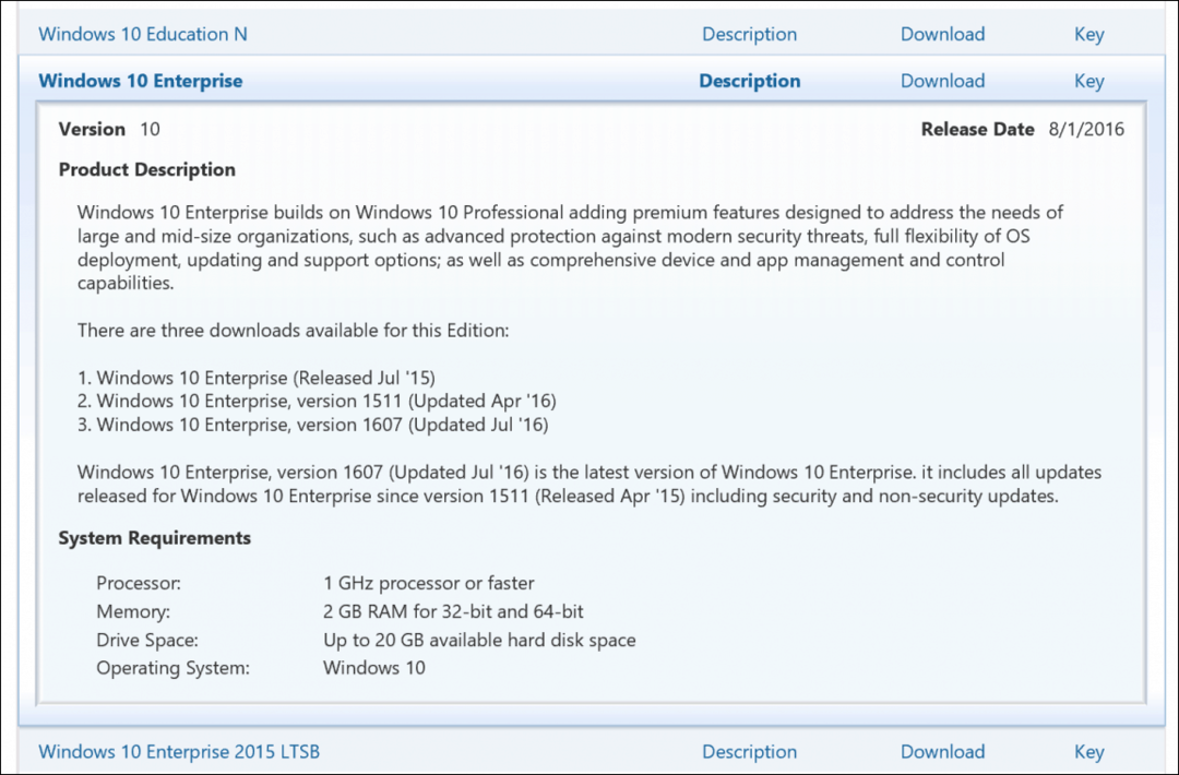 Clé de produit de licence en volume Windows 10 VLSC Enterprise Education Pro