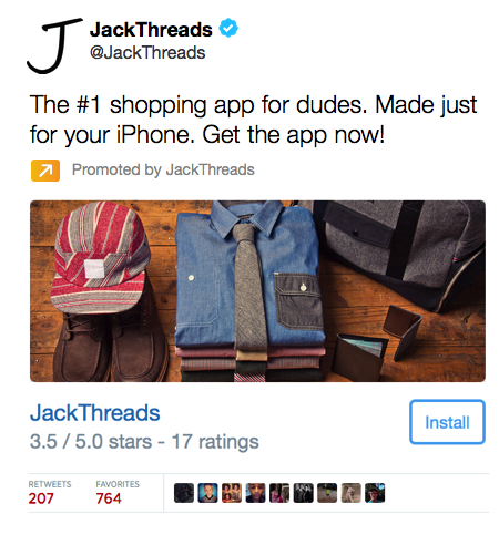 jack threads app installer la carte tweet