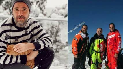 Engin Altan Düzyatan est parti en vacances d'hiver avec sa famille et ses amis!