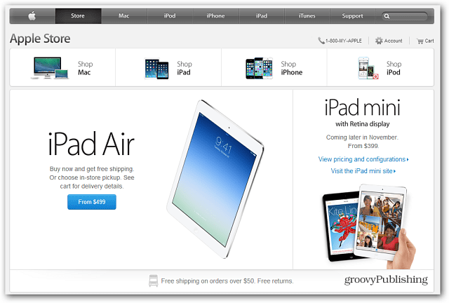 L'Apple Store propose désormais le nouvel iPad Air