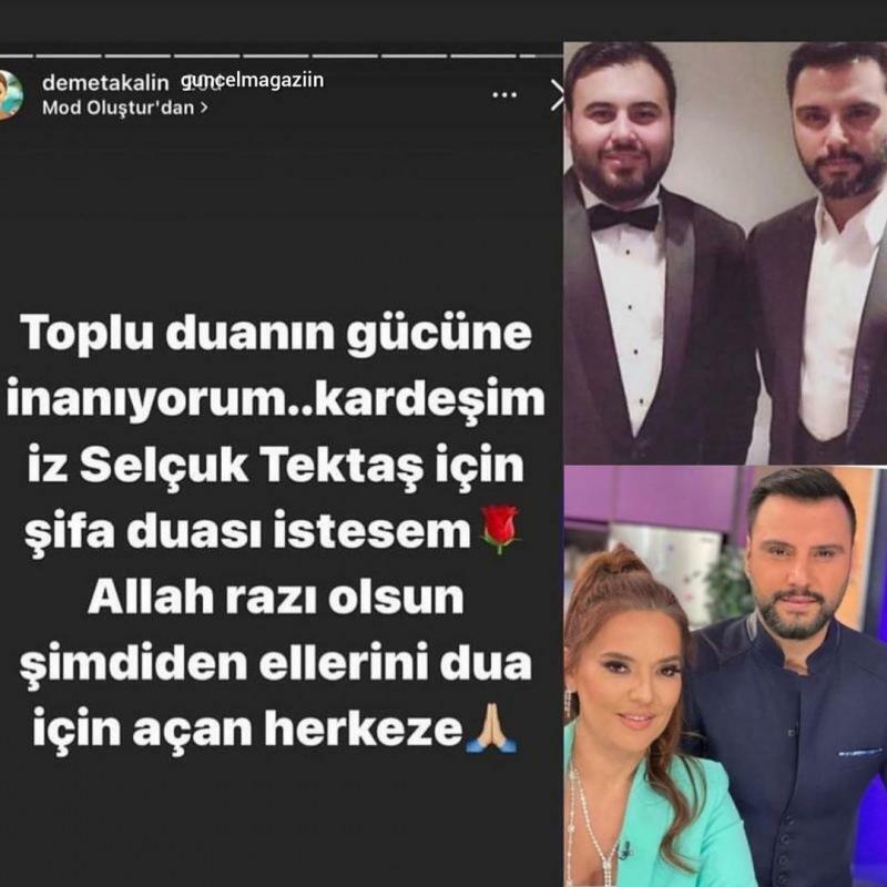 Alişan a partagé la dernière situation concernant son frère Selçuk Tektaş