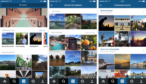 Instagram présente une nouvelle fonctionnalité de recherche et d'exploration