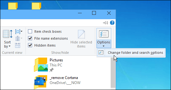 Vue Explorateur de fichiers Windows 10