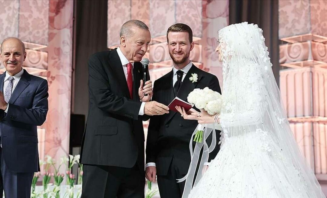 Le président Recep Tayyip Erdoğan était le témoin du mariage de son neveu !