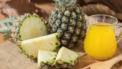 Quels sont les avantages de l'ananas et du jus d'ananas? Si vous buvez un verre régulier de jus d'ananas?