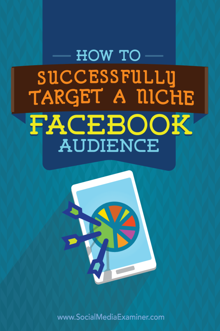 Comment cibler avec succès une audience Facebook de niche: examinateur de médias sociaux
