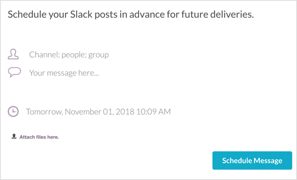 Planifiez un message Slack avec Convergely.