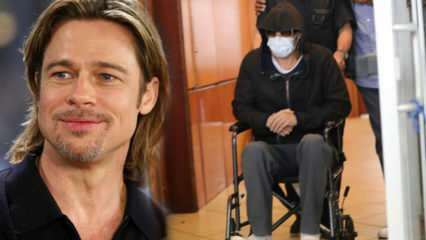 Photos de Brad Pitt en fauteuil roulant effrayé!
