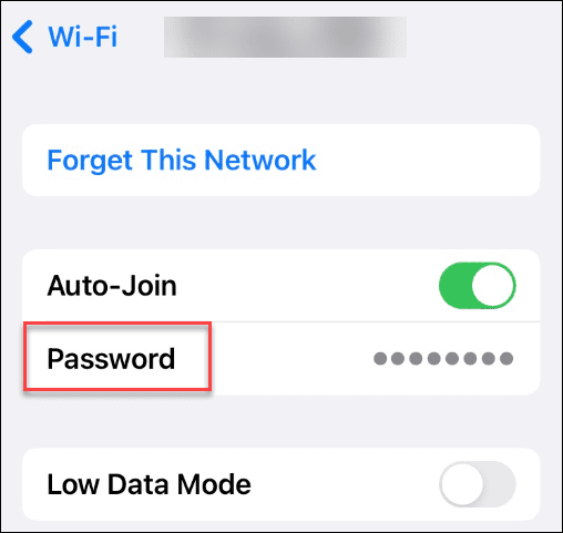 Afficher les mots de passe de réseau Wi-Fi enregistrés sur iPhone