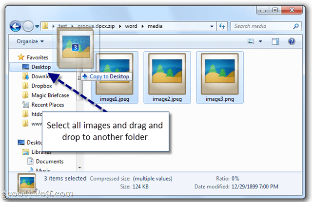 La manière simple d'extraire des images d'un document Word dans Windows 7 [Office 2007/2010]