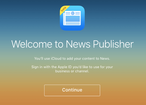 connexion aux éditeurs Apple News