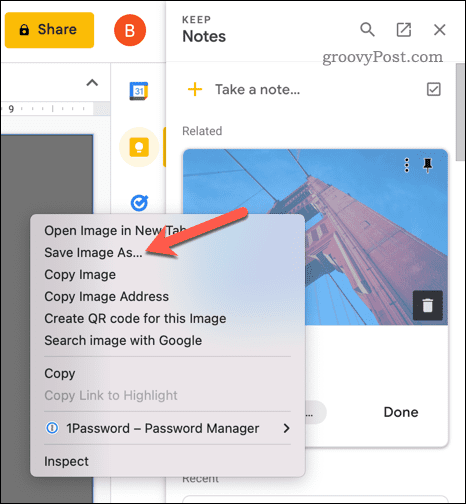 Enregistrer une image Google Slides sur PC