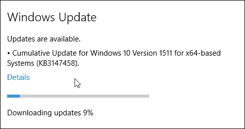 Mise à jour cumulative Windows 10 KB3147458