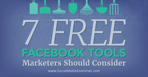 7 outils facebook gratuits