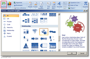 Microsoft Word 2007 Insérer Smartart