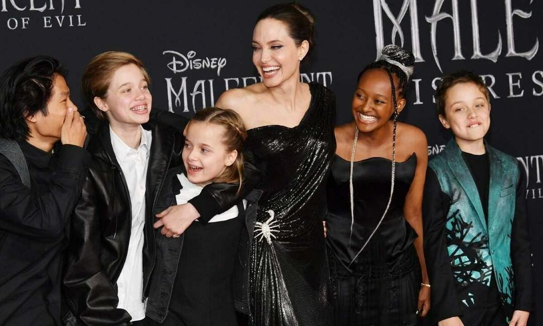 Angelina Jolie et ses enfants