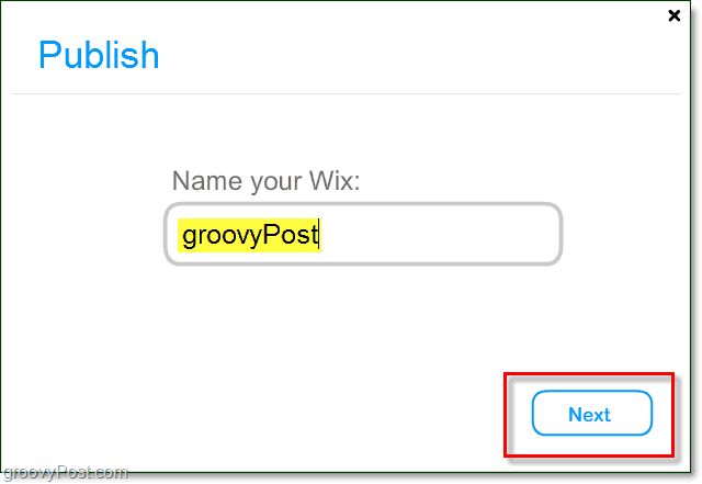 nommez votre site web wix flash