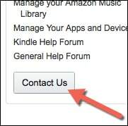 page contact amazon
