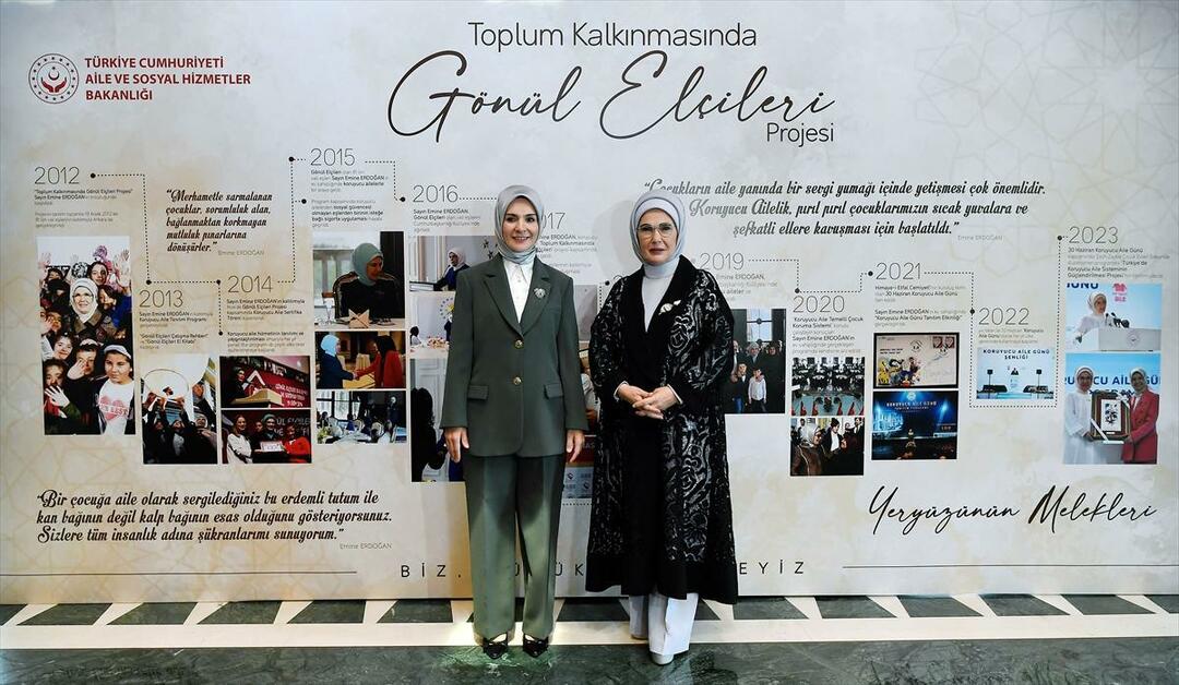 Emine Erdoğan participe au programme des ambassadeurs bénévoles dans le développement communautaire !