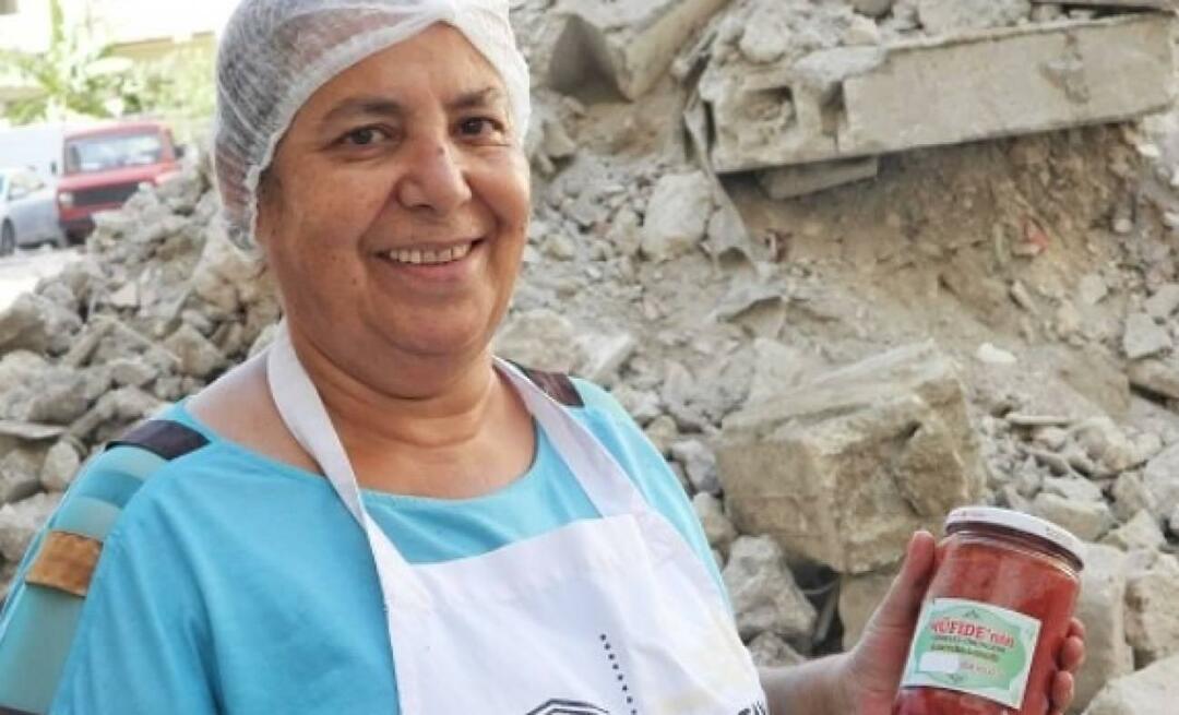 Elle continue sa production malgré les débris après le séisme! Les produits de Müfide Yılmaz suscitent l'espoir